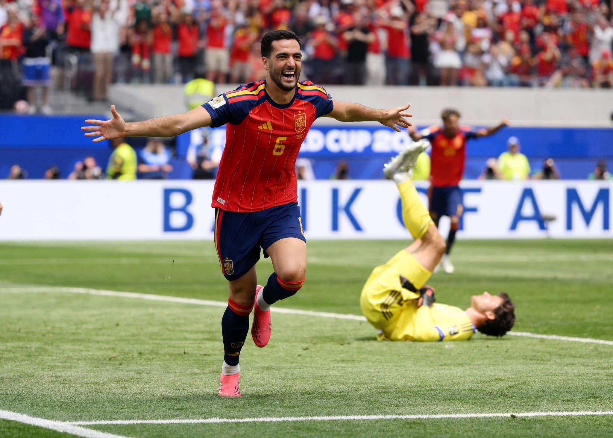 Spanyol vs Belgia Berakhir 2-1, Gol Telat Mikel Merino Antar La Roja ke Semifinal Piala Dunia 2026